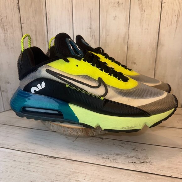 Mens Nike Air Max 2090 White Volt Valerian Blue Black Mens Size 14 BV9977-101 - Picture 1 of 12